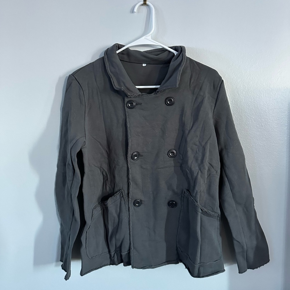 Women's Gray Pea Coat